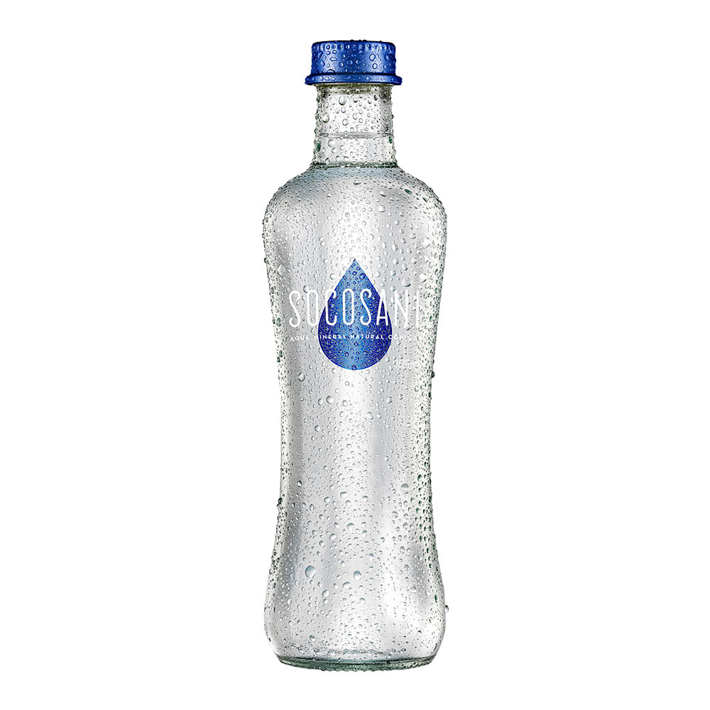 Botella agua cristal submarinista